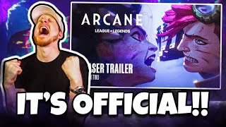 I CANT FKIN WAIT 🔥😭  Arcane Season 2  Official Teaser Trailer REACTION [upl. by Bernadene]