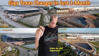 1month of changes at Giga Texas in select areas 5 July to 5 August 2024 [upl. by Schuman]