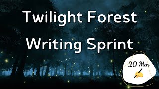 Twilight Forest Fantasy Writing Sprint 20 Minutes 🍃 🕯 [upl. by Adnylem]