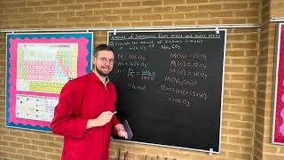 OCR A level chemistry C3 Amount of substance from mass and molar mass  using sodium carbonate [upl. by Notnad]