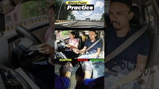 Cutch Biting Point Practice car clutch control driving hill students shorts [upl. by Eixid]