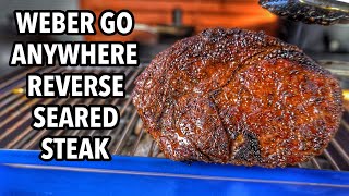 How to Reverse Sear a Steak in a Weber Go Anywhere [upl. by Blane]