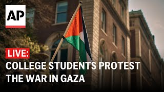 LIVE Columbia University students protest the war in Gaza [upl. by Rebak302]