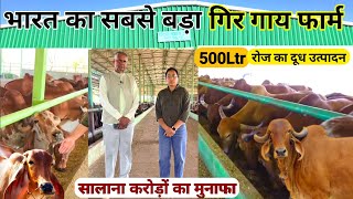 55एकड़ में सफल गिर डेयरी फार्म🐂🐄 Gir Dairy Farming In India  Dairy farming in India  Agri Buisness [upl. by Auhel]