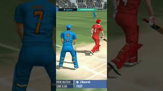 one wover 6 runs cricket youtubeshorts [upl. by Gideon327]