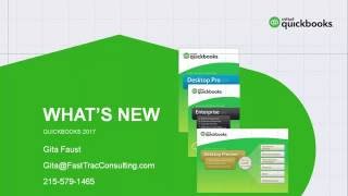 QuickBooks 2017  New and Improved Features [upl. by Teragram575]