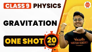 Gravitation Class 9 One Shot Revision in 20 Minutes  NCERT Class 9 Science Physics Ch8 CBSE2024 [upl. by Redle]