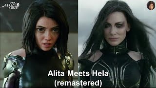 Alita Meets Hela remastered  Alita Battle Angel 2 [upl. by Olia]