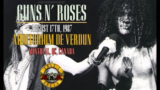 Guns N Roses  August 17th 1987  Verdun Auditorium Montreal Canada Snippet [upl. by Leaffar]