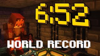 MINECRAFT SPEEDRUN WORLD RECORD 652 first sub 7 [upl. by Aikram252]