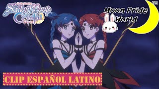 Sailor Moon Crystal  Acto 33 Infinidad 6 Tres Sailor Guardians Español Latino [upl. by Simmie631]