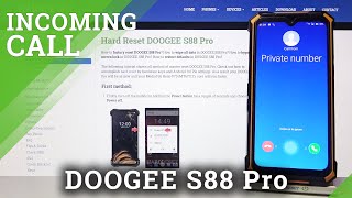 DOOGEE S88 Pro Incoming Call  Default Call Screen [upl. by Keil]