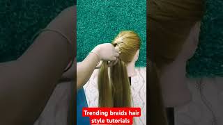 Trending braids hair style tutorials makeup hairstyle how style explore fashion likeytshorts [upl. by Krisha399]