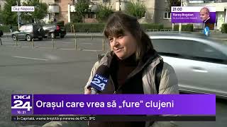 „Chiria prea mare Hai în Bacău” Orașul își face reclamă pe străzile din ClujNapoca [upl. by Sixla]