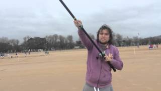 Tutorial lance surfcasting Hatteras cast [upl. by Viquelia]