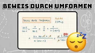 Rechnen mit BruchtermenBeweis durch Umformen MmtA1 2314c [upl. by Ahsielat]