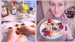 Healthy Hamantaschen Recipe  How I Made Parve SugarFree Hamantaschen using Cashews [upl. by Nylorahs46]