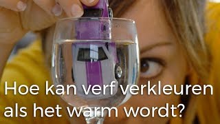 Hoe kan verf verkleuren als het warm wordt  Vragen van Kinderen [upl. by Rocker]