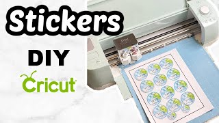 IMPRIMIR Y CORTAR CON CRICUT ⚡I crear Stickers en cricut desde cero [upl. by Kubiak]