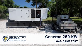 Generac 250 KW Load Bank Test Highlights 91064 Jacksonville [upl. by Nivrac]