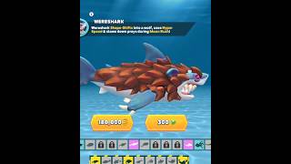 HANGRY SHARK EVOLUTION new shark anlock WERESHARK 180000 coins anlock viral shorts [upl. by Sofie]