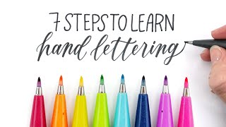 How to Learn Hand Lettering in 2021 7 Easy Steps for Hand Lettering Beginners [upl. by Ojibbob]