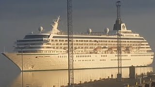 cruise ship MS Crystal symphony arriving to Tallinn [upl. by Cheryl567]