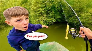 Cet abonné de 9 ans me montre son meilleur spot de pêche et je ne mattendais pas a ça [upl. by Yzmar]