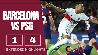 Barcelona vs PSG 14 Extended Highlights Goals and Commentary  2024 Champions League [upl. by Nymrak]