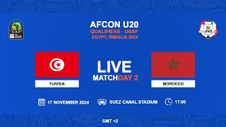 U20 AFCON 2025 Qualifiers  UNAF  TUNISIA VS MOROCCO [upl. by Kanya778]