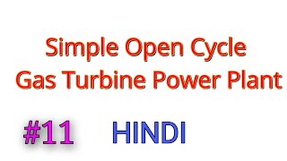 Simple Open Cycle Gas Turbine Power Plant Hindi  Captive Power Plant [upl. by Oecile531]