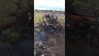 Кто лучше на болоте Yamaha или BRP atv brp swamp brpoutlander mud offroading yamahagrizzly [upl. by Anelys]