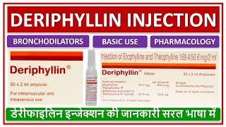 DERIPHYLLIN INJECTION USE DOSE PRICE SIDE EFFECTS डेरीफाइलिन इन्जेक्शन की जानकारी सरल भाषा में [upl. by Aeirdna657]