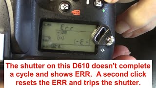 Nikon D610 shows ERR and shutter doesnt complete a cycle Part 1 shows disassembly and replacement [upl. by Kcin]