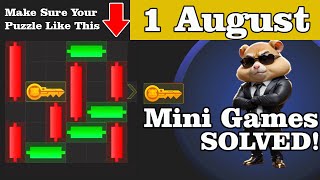 Hamster Kombat Mini Game 1 August SOLVED [upl. by Zeiler]