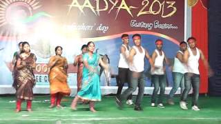 A Great Folk song Esha Nagula Katta AADYA2013 Apoorva Degree College Freshers Day [upl. by Eenwat]