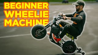 Wheelie School Learn with the EBOX Dragster Mini Bike  Wheelie Bar [upl. by Solomon]