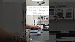 Titration with bromothymol blue indicator [upl. by Shellans]