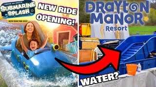 BRAND NEW Ride OPENING At Drayton Manor Theme Park  Thomas Land  Submarine Splash  Drayton [upl. by Viglione522]