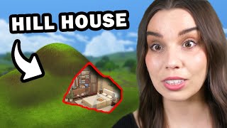 I built a house hidden in a hill  The Sims 4 [upl. by Giuditta]