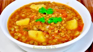 Sopa de Lentejas Nutritiva y Deliciosa [upl. by Orlantha86]