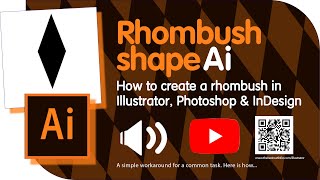 rhombus shape Illustrator AI [upl. by Enimsay]