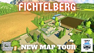 quotFichtelbergquot New Mod Map Tour in Farming Simulator 19 [upl. by Htebsle]