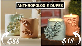 Anthropologie DIY Home Decor Dupes  Look for Less Challenge [upl. by Enneiluj]