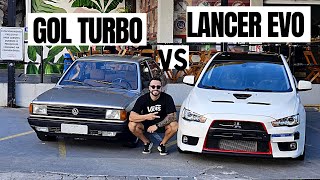 GOL QUADRADO TURBO 25KG DE PRESSÃO vs LANCER EVOLUTION JONH EASTON 380CV [upl. by Peggy245]