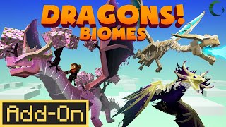 Dragons Biomes  Minecraft Marketplace Addon  Showcase [upl. by Homans]