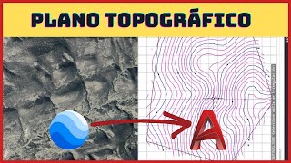 ✅Como hacer un PLANO TOPOGRÁFICO en AUTOCAD con GOOGLE EARTH 🌎 [upl. by Walburga277]