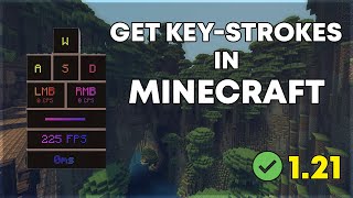 121 How to download and install keystrokes mod in minecraft 121 [upl. by Bobseine]