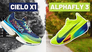 Nike Alphafly 3 vs Hoka Cielo X1 Ultimate Marathon Shoe [upl. by Asilenna]