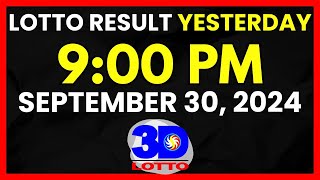 Swertres Result Yesterday 2PM5PM amp 9PM September 30 2024  2D3D Lotto [upl. by Renick946]